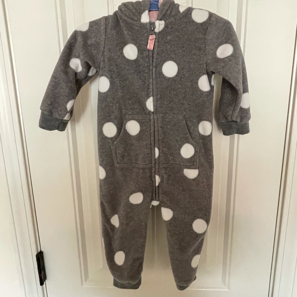 Carter’s fleece one piece with zipper